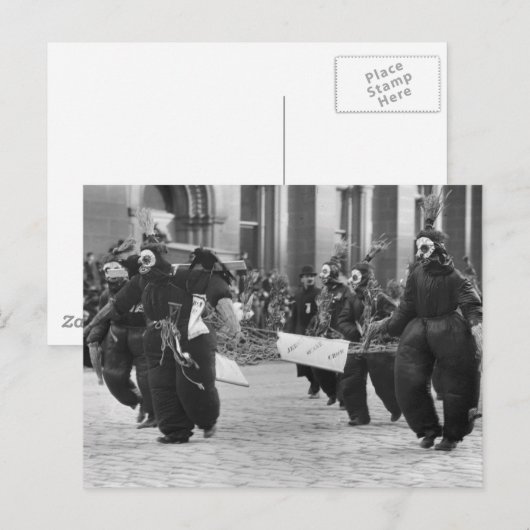 Mummers Parade, Philadelphia, 1909 Briefkaart (Voorkant / Achterkant)