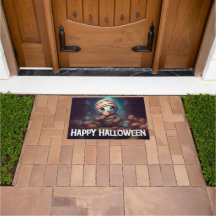 Mummie eet snoepgoed Gelukkig Halloween