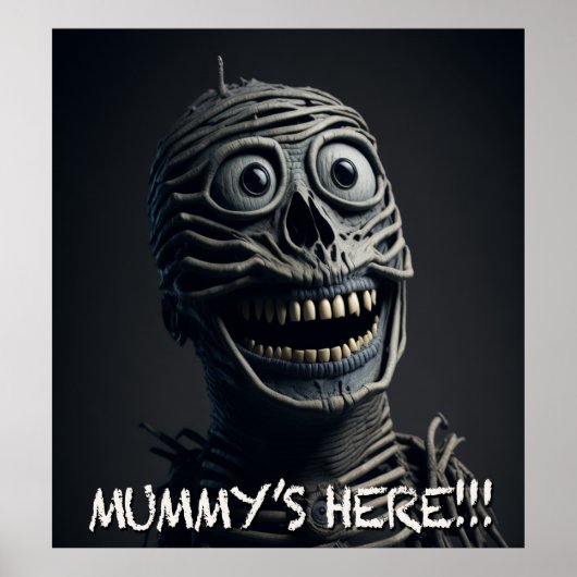 Mummie is hier poster (Voorkant)