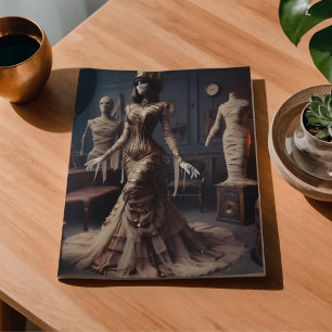 Mummie Koningin Steampunk Victoriaans Gotisch Deco Tissuepapier