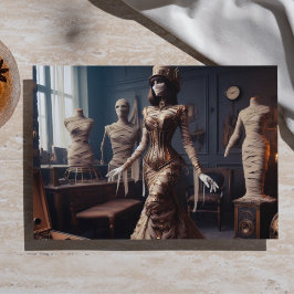 Mummie Koningin Steampunk Victoriaans Gotisch Deco Tissuepapier