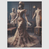 Mummie Koningin Steampunk Victoriaans Gotisch Deco Tissuepapier