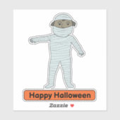mummie kostuum kind Sticker (Vel)
