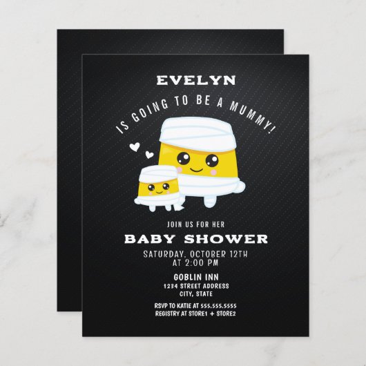 Mummie om Budget Halloween Baby shower te zijn (Voorkant / Achterkant)