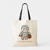 Mummie op een snoepmissie tote bag (Achterkant)