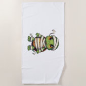 Mummie Turtle Strandlaken (Voorkant)