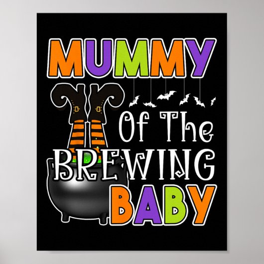 Mummie van het Brouwen van Baby Kostuum Halloween Poster (Voorkant)