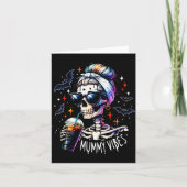 Mummie Vibes Skelet Koffie Moeder Soky Seizoen Hal Kaart (Voorkant)