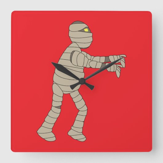 Mummie Vierkante Klok (Voorkant)