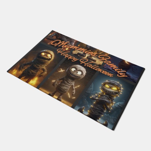 Mummies familie deurmat (Schuin)