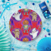 Mummies, Ghosts en Pumpkins beroemd gemaakt door N Papieren Bordje (Feest)