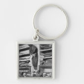 Mummies in de catacomb Palermo, Italië Sleutelhanger (Voorkant)