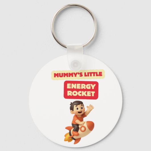 Mummie's Kleine Energie Raket Sleutelhanger (Voorkant)
