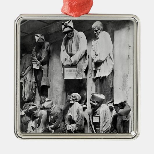 Mummies van catacomb in Palermo, Italië Metalen Ornament (Voorkant)