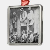 Mummies van catacomb in Palermo, Italië Metalen Ornament (Links)