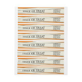 Mummified Halloween in Oranje Party Invitation (Vel)