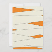 Mummified Halloween in Pumpkin Party Invitation Kaart (Achterkant)