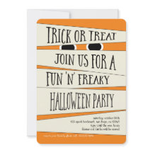 Mummified Halloween in Pumpkin Party Invitation