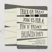 Mummified Halloween Party Invitation Kaart (Voorkant / Achterkant)