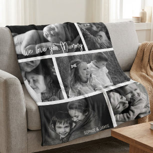Mummy 6 Foto Collage Fleece Deken