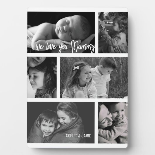 Mummy 6 Photo Collage Fotoplaat (voorkant)