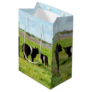 Mummy and Baby Galloway Koe, Gift Bag Medium Cadeauzakje