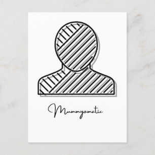 Mummy Art, Ghost Wall Art, Halloween-tekens Briefkaart