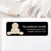 Mummy Baby First Halloween Return Address Labels (Insitu)