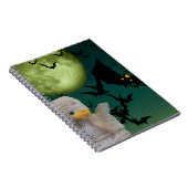 Mummy, Bat & Maan Halloween Notitieboek (Rechterzijde)