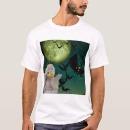 Mummy, Bat & Moon Halloween T-shirt