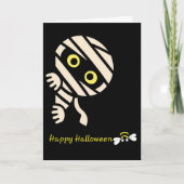 Mummy Bee “Prettig Halloween” kaart (bericht binne (Voorkant)