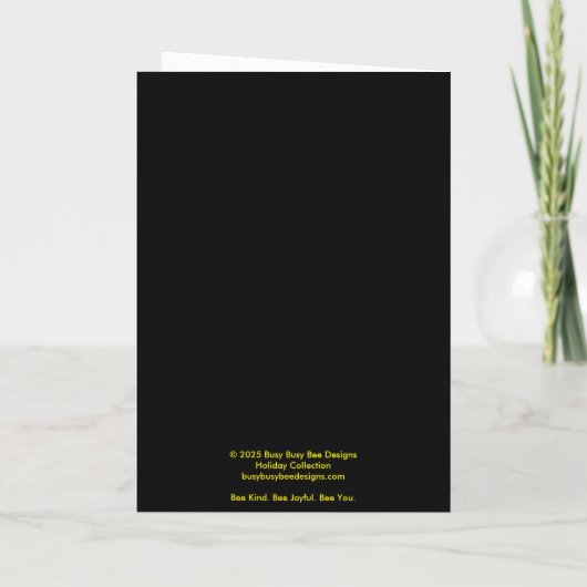 Mummy Bee “Prettig Halloween” kaart (bericht binne (Achterkant)