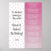 Mummy Birthday Coupons Poster (Voorkant)