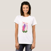 Mummy bloemendesign/cute moedersdag bloem tshirt (Voorkant volledig)