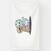 Mummy Boo-Boo Nurse Cat to the Rescue! Klassieke T Spandoek (Verticaal)