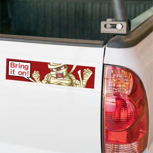 Mummy (breng het op!) bumpersticker (Op Truck)