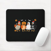 Mummy Chicken Skeleton Ghost Pumpkin Halloween Chi Muismat (Met muis)