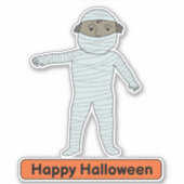 mummy costume kind Sticker (Voorkant)