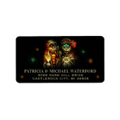 Mummy Couple Halloween Adresetiketten Etiket (Voorkant)