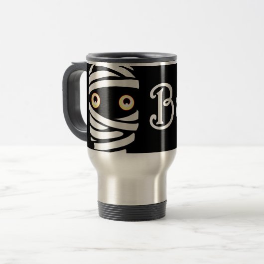 Mummy Cups & Mokken Halloween Travel Mugs (Voorkant links)