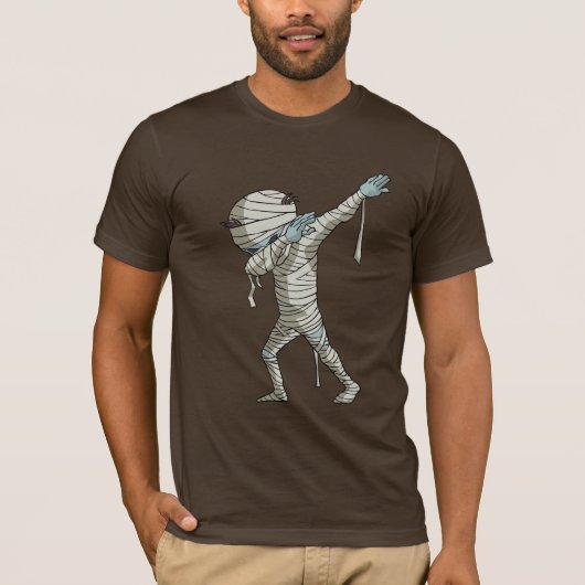 Mummy Dabbing Funny Halloween Dab Dance T-shirt (Voorkant)