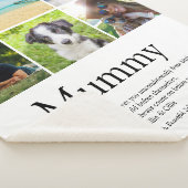 Mummy Definitie Quote Foto Collage Sherpa Blanke Deken (3/4)