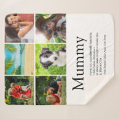 Mummy Definition Foto Collage Sherpa Blanke Sherpa Deken (Voorkant (horizontaal))