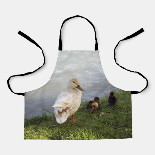 Mummy Duck met eendjes, Kinder full print Schort (Voorkant)