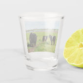 Mummy en Baby Galloway Koe, warm glas (Achterkant)