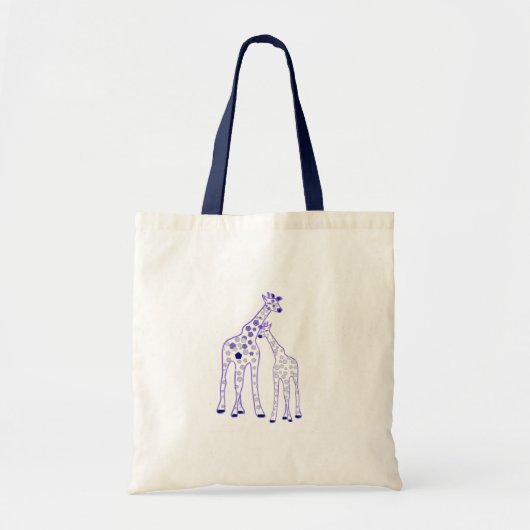 mummy en baby giraffe tote bag (Voorkant)