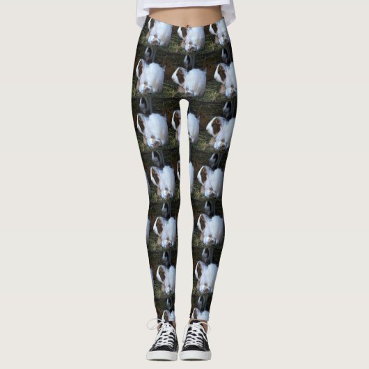 Mummy en Baby Guinee Varkenspatroon, Leggings (Voorkant)