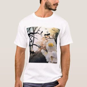 Mummy en Vleermuizen Halloween T-shirt