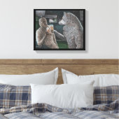 Mummy en Weerwolf Drink Fantasy Canvas Afdruk (Insitu (Slaapkamer))