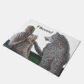 Mummy en Werewolf Drink bierboer Doormat Deurmat (Schuin)